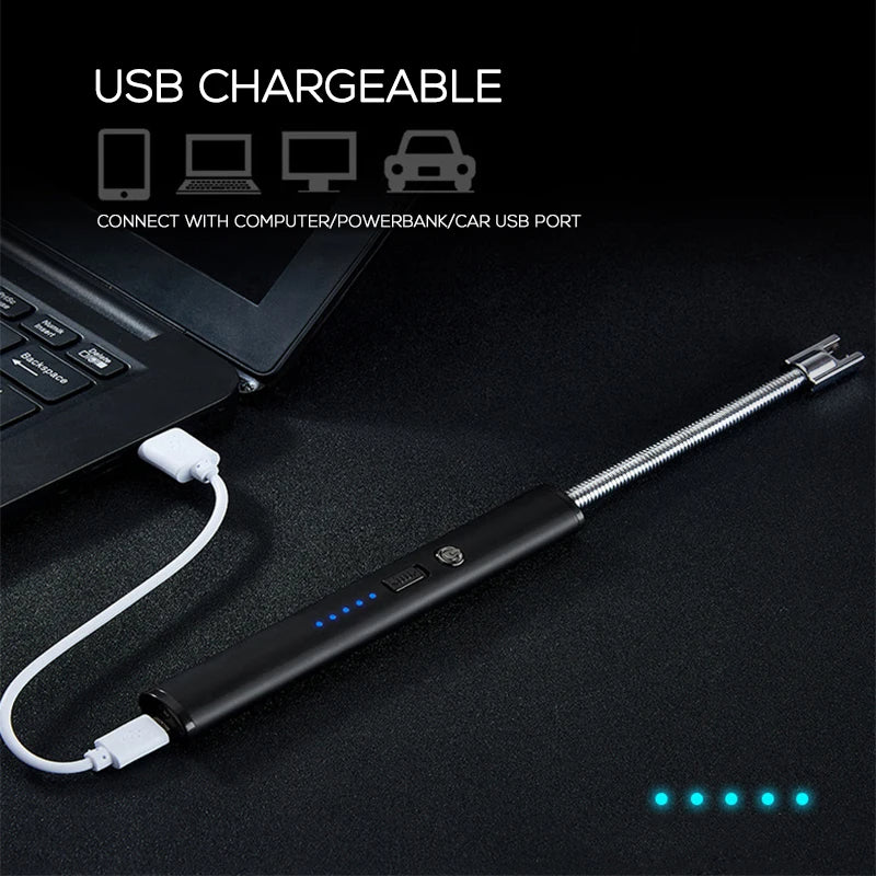 Metal House Electric Arc Lighter USB chargeable