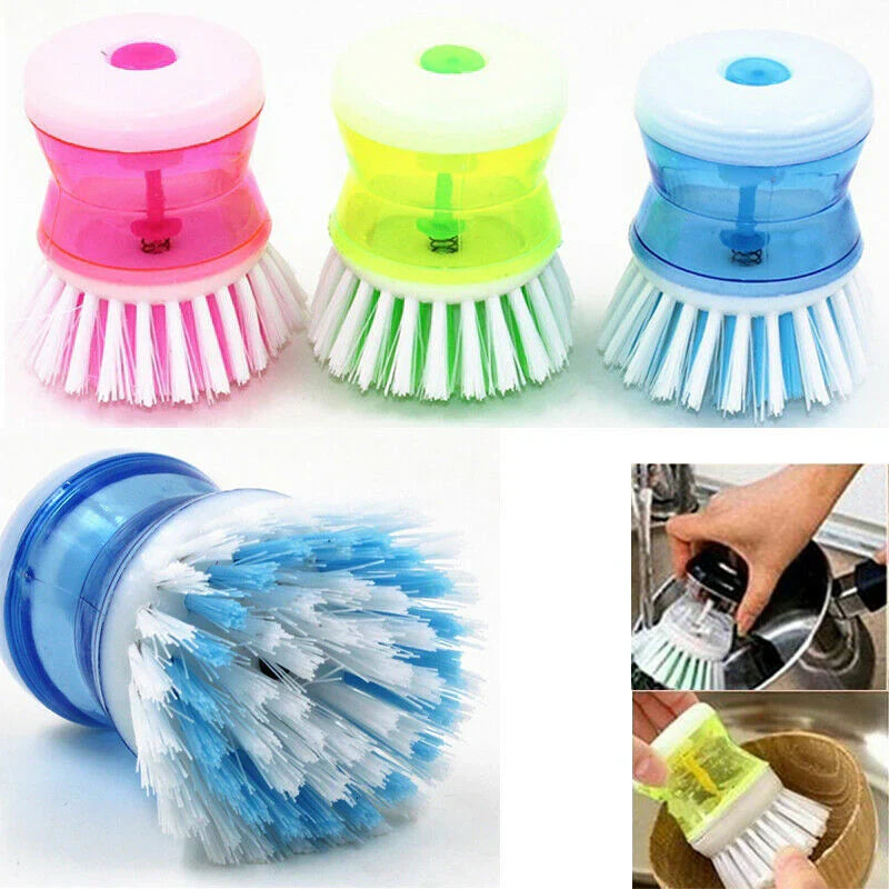 Self Dispensing Cleaning Brush Dish Brush Liquid Soap Plastic Dish Cleaning Brush Home Cleaning